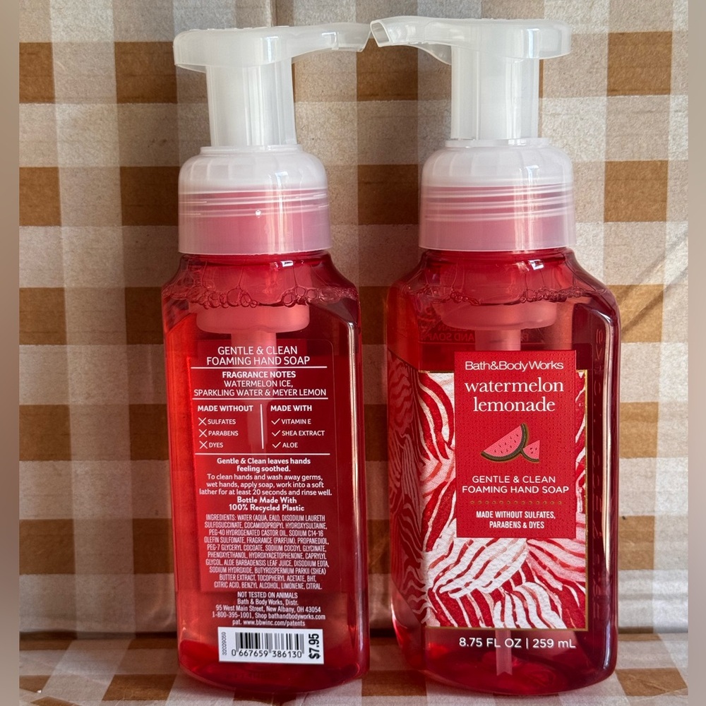 NEW(2)B&BW Watermelon Lemonade Foaming hand soaps 8.75 fl oz each - Picture 2 of 2